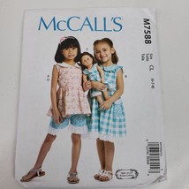 Vintage McCall&#39;s M7588 Sewing Pattern CL 6 7 8 Dress Shorts - £8.70 GBP