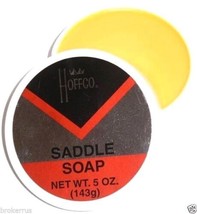 HOFFCO SADDLE SOAP Clean Polish Softener Leather Boot Shoe Conditioner &amp;... - £10.37 GBP