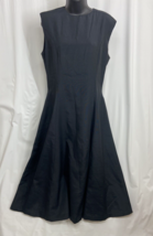 Women&#39;s Black A Line Sleeveless Long Dress Inner Lace Chest Size 37 Inches - £10.39 GBP
