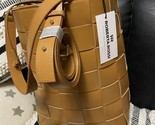 exotic BUCKET Leather BAG  Authentic Roberta Rossi Interworn 6026-51-CUOIO - £132.33 GBP
