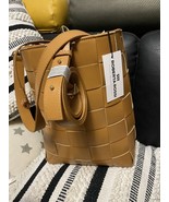 exotic BUCKET Leather BAG  Authentic Roberta Rossi Interworn 6026-51-CUOIO - £132.43 GBP