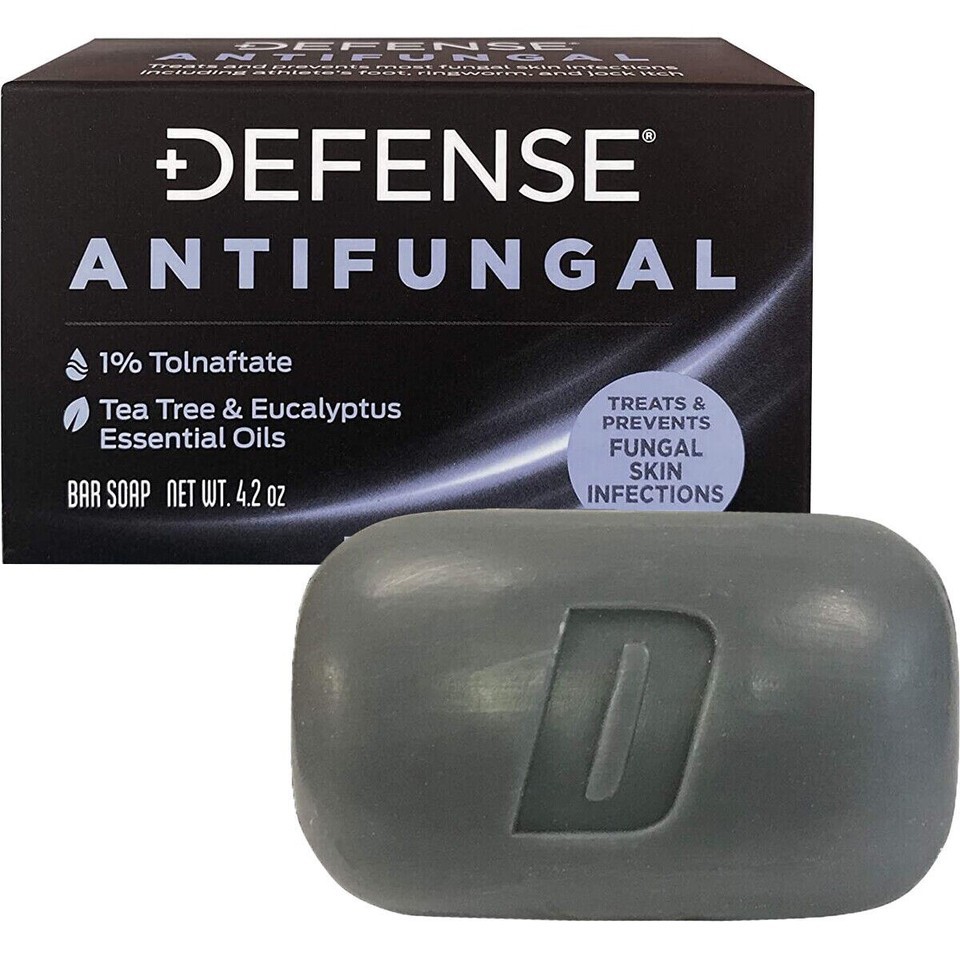 Defense Soap 4 oz Antifungal Medicated Body Bar Soap Soap Dish Same Day ... - $15.99