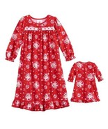 Girls Pajamas Christmas Nightgown Red Fleece Elf On The Shelf Toddler Se... - £13.39 GBP