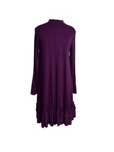 Zenana Outfitters Womens Size Medium Long Sleeve Shift Double Ruffle Hem... - $14.85