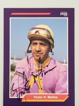 1992 Horse Star Jockey Star Cards Victor Molina Victor H Molina #173 Autographed - £4.51 GBP