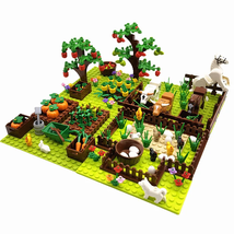 Farm Animals Trees Plants Building Blocks for Kids Compatible Classic Br... - £27.72 GBP