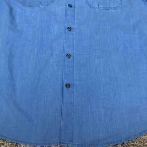 Magellan Men&#39;s Size XL Button Up Shirt Short Sleeve Classic Fit Cotton Logo - $12.19