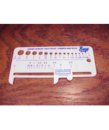 Boye Count 10 Plus Knitting Needle Gauge Tool, Used - $6.95