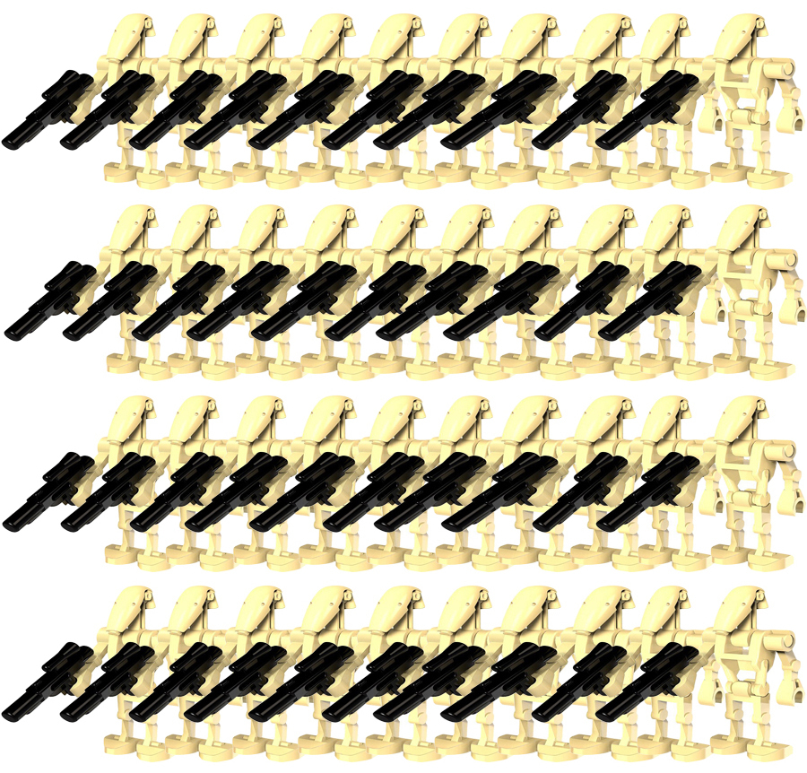 Star War Battle Droid Army Set 100 Minifigures Lot
