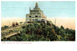 Summit House Mt Tom Holyoke Massachusetts Postcard - £18.03 GBP