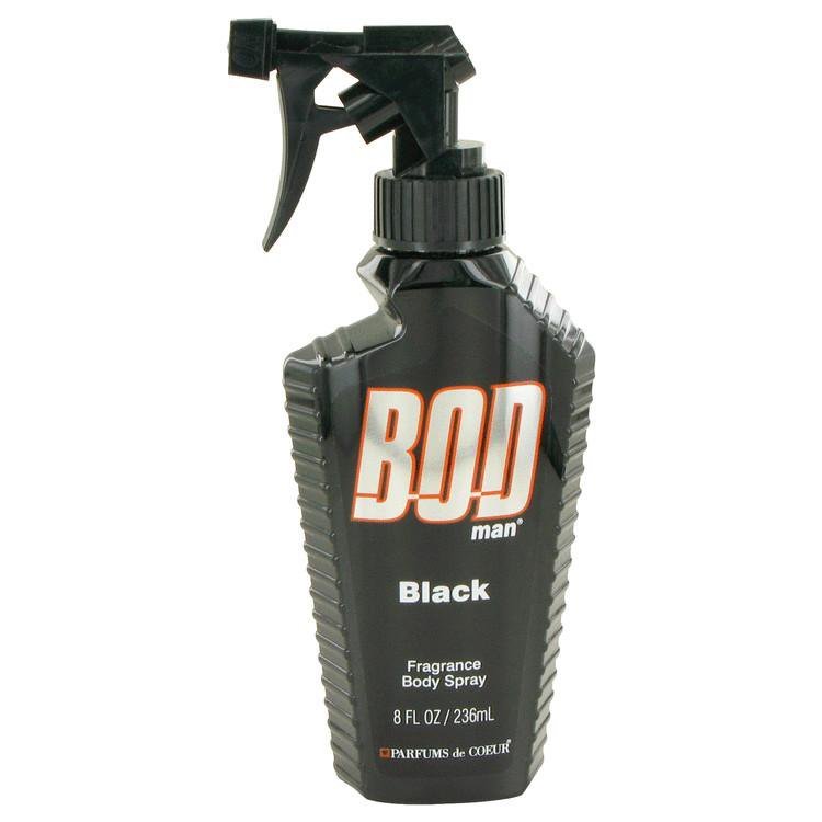 Primary image for Bod Man Black by Parfums De Coeur Body Spray 8 oz For Men