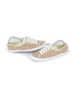 Keds Womens Size 9.5 Polka Dot Print Cork Shoes Sneakers Brown Lace Up - $39.55