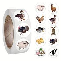 Animals (Sheep, Duck, Turkey, Cow, Llama), Farm Sticker 20pcs - £2.11 GBP