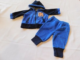 Only Boys Baby Boy&#39;s Hoodie &amp; Pants set Size 3 Months Velour S 0-3 Months - £12.19 GBP