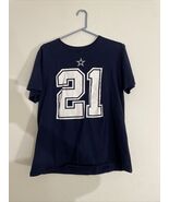 Dallas Cowboys Ezekiel Elliott #21 The Nike Tee Short Sleeve Shirt Blue ... - $14.79