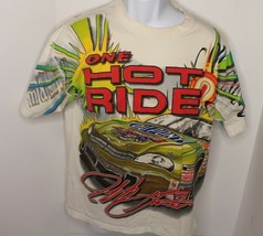 Vintage 1996 Jeff Gordon Nascar Racing All Over Print Tee T Shirt M Usa Made - £61.92 GBP
