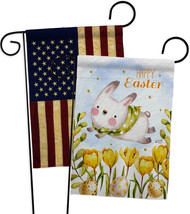 Too Cute Easter Bunny Garden Flags Pack 13 X18.5 Double-Sided House Banner - £23.29 GBP