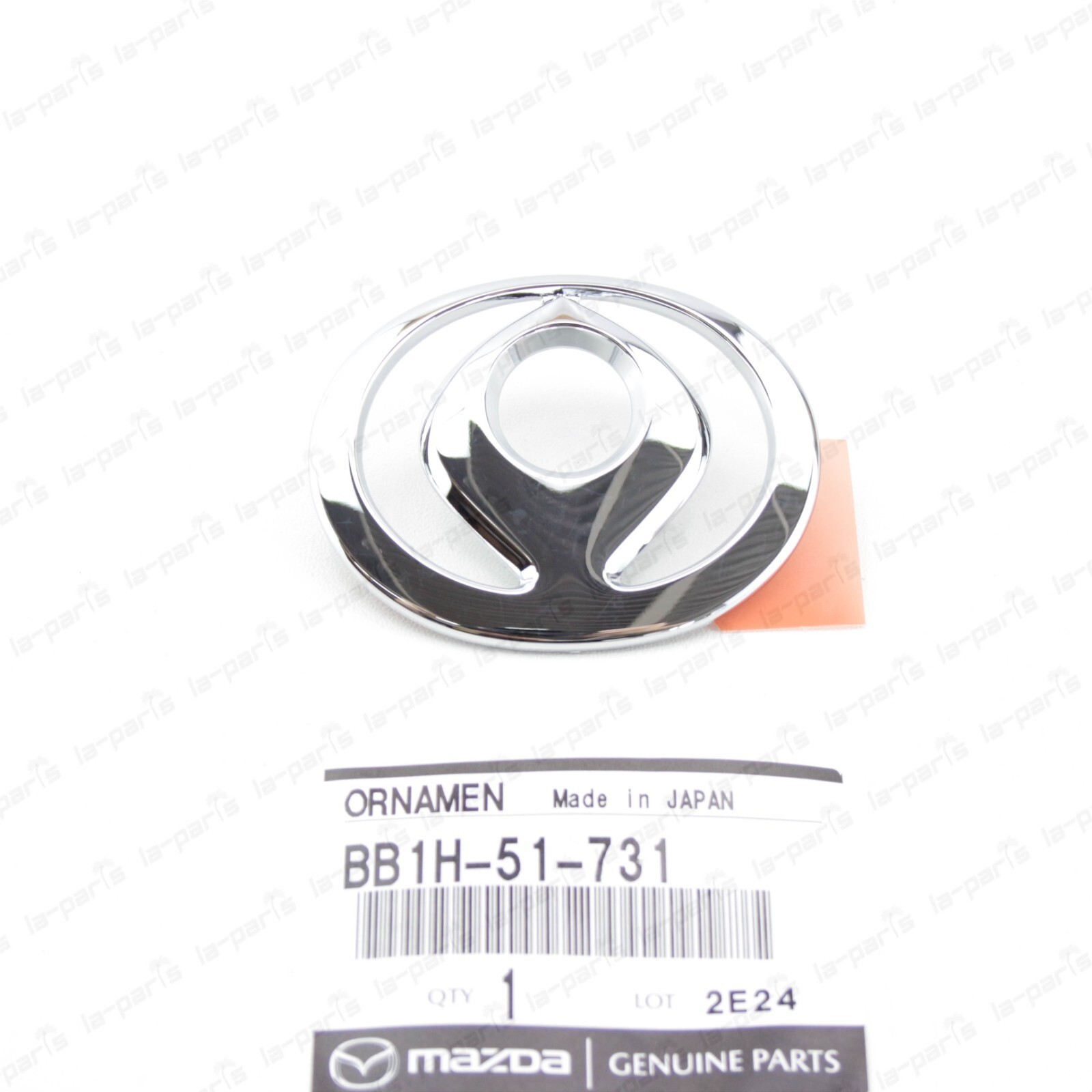 NEW GENUINE MAZDA 1991-1997 MX MIATA FRONT BUMPER CHROME EMBLEM BB1H-51-731 - $30.66