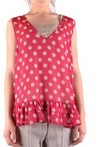 Twin-set Simona Barbieri  Women Top - M Red Designer Blouse Elegant Chic Fashion - $4,247.71 MXN