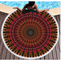 Gulf Coast Bohemian Beach Towel Tapestry | Luxe Microfiber - £33.18 GBP