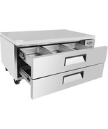 NEW 52&quot; 2 DRAWER REFRIGERATED CHEF BASE EQUIPMENT STAND MGF8451GR FREE L... - £2,115.88 GBP