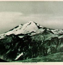 Mount Baker Postcard Mountain Landscape Unposted Washington 1930-40s PCBG3A - $19.99