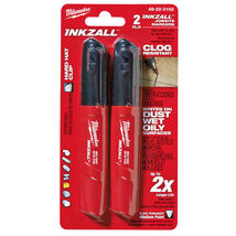 Milwaukee INKZALL Black Medium Tip Jobsite Marker 2 pk - $8.95