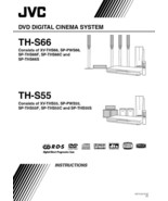 JVC TH-S55 TH-S66 XV-THS55 XV-THS66 System Owners Manual - £16.83 GBP