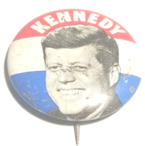 1960 JFK John F. Kennedy Presidential Political Campaign Pinback Button Pin - £8.55 GBP