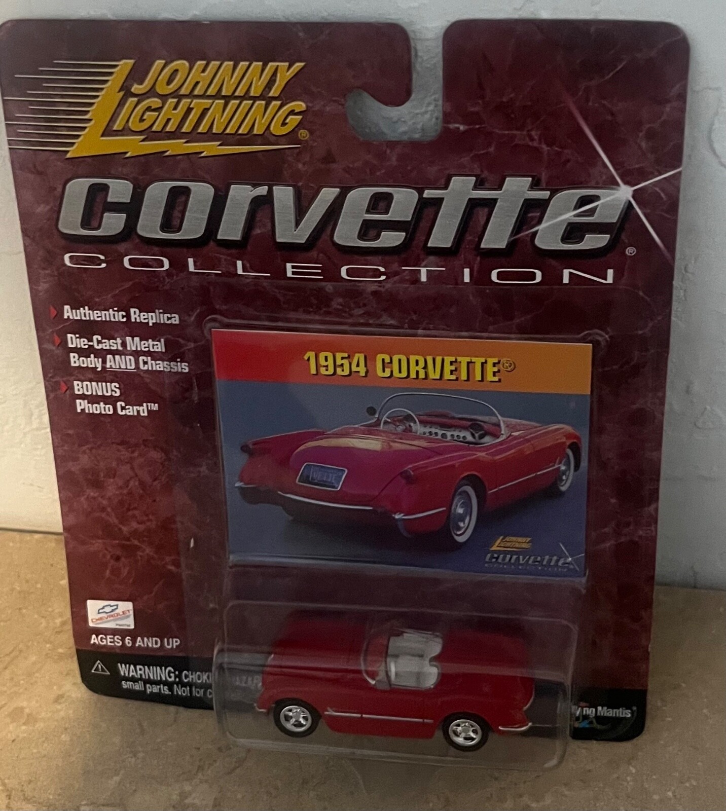 Johnny Lightning Corvette Collection 1954 CORVETTE Red 1:64 Scale Die-Cast - £5.88 GBP