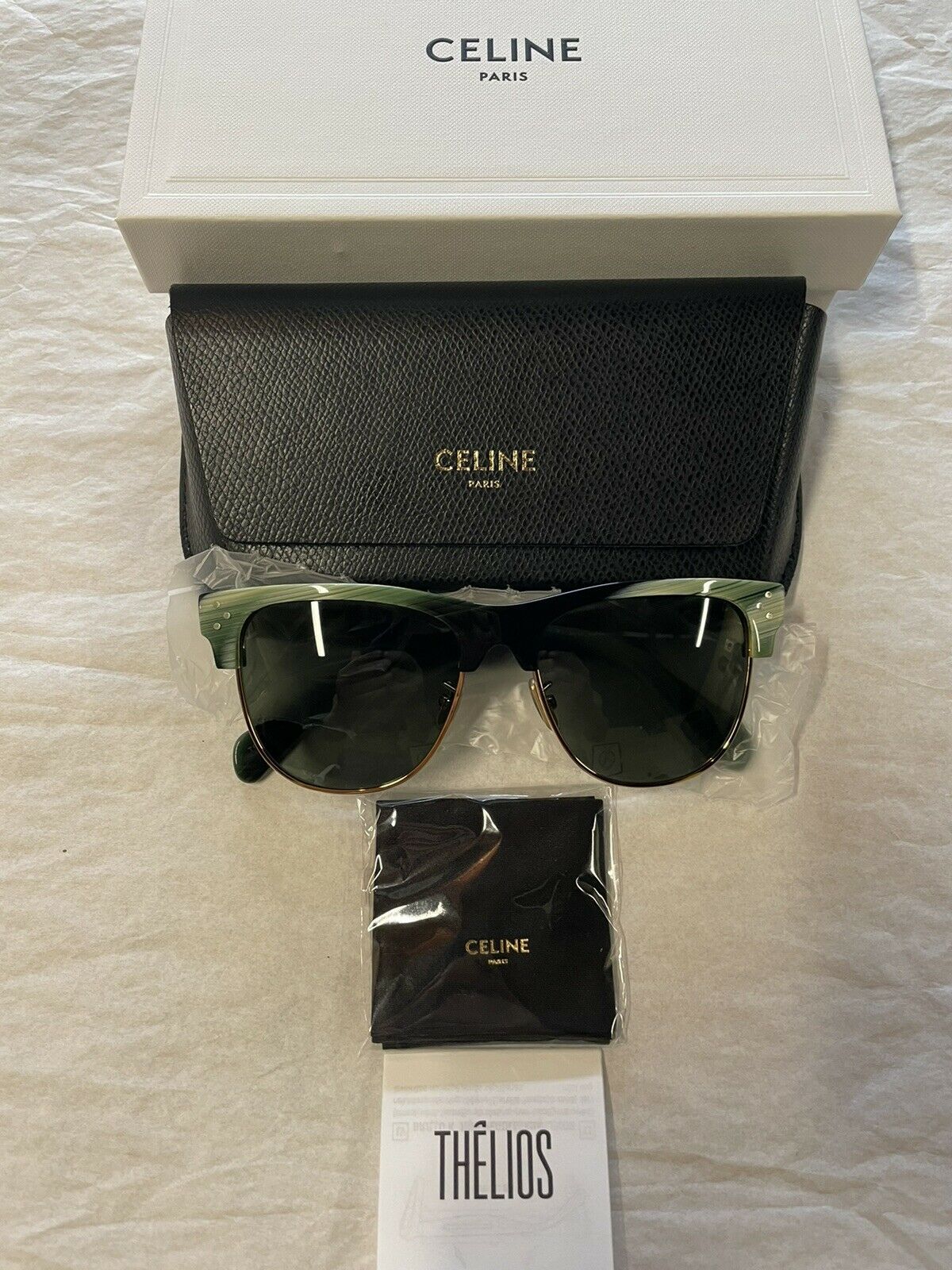 New CELINE CL40103U 61N Clubmaster Women