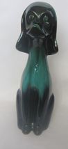 Vtg Blue Mountain Pottery BMP 14&quot; Large Sitting Dog Green Drip Glaze Figurine - $27.99