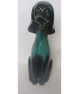 Vtg Blue Mountain Pottery BMP 14&quot; Large Sitting Dog Green Drip Glaze Fig... - £22.02 GBP