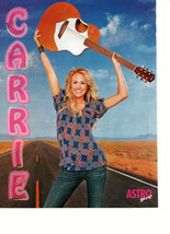 Carrie Underwood teen magazine pinup clipping on the street guitar high Bop - $3.50