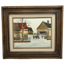H. HARGROVE Oil Painting Canvas Serigraph Wheelwright Framed SIGNED 1982 - £119.49 GBP