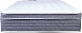 Mayton/Spring Air, 13-Inch Plush Euro Top Pocket Coil Foam Encased Hybrid, Grey. - £489.17 GBP