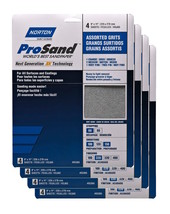 Norton 3X ProSand 16 Sheets 9 x 11 in Sandpaper 60 100 150 220 Assorted ... - $42.99