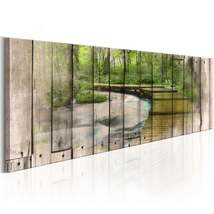 Tiptophomedecor Stretched Canvas Landscape Art - The River Of Memories - Stretch - £70.39 GBP+