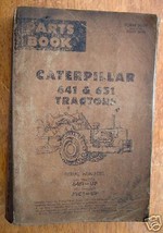 Parts Manual - Caterpillar 641 &amp; 651 Tractors - $10.95