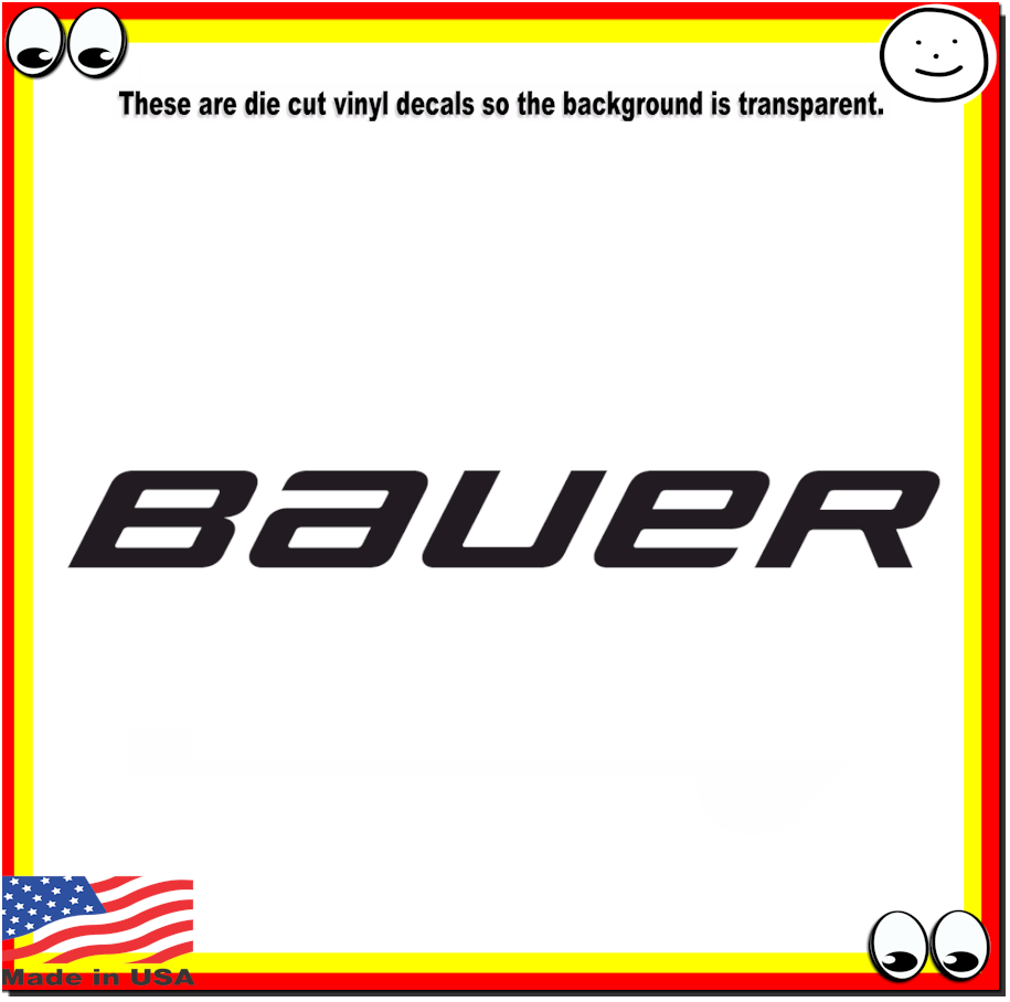Primary image for Bauer Ice Skating Hockey Vinyl Cut Decal Sticker Logo