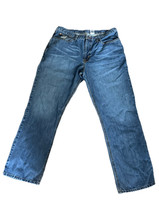 Cinch White Label Jeans Mens 38x32 Blue Relaxed Straight Western Denim Pants - £22.26 GBP