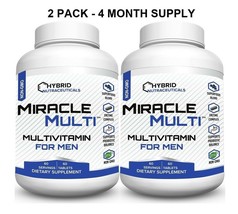 Multivitamin for Men, Daily Mens MultiVitamins with Probiotics Non-GMO, 2 Pac... - £32.83 GBP