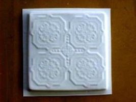 DIY Victorian Design Tile Molds (6) Make 12" Concrete Floor Tiles For $.30 Each image 3
