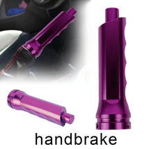 1Pc JDM Purple  Aluminum Car Handle Hand Brake Sleeve Cover Universal Fit - £9.32 GBP