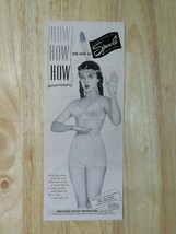 Vintage 1950 Spun-lo Rayon Fabric Pocahontas Original Ad - 921 - $6.64