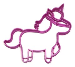 6x Unicorn Magical Horse Fondant Cutter Cupcake Topper 1.75 IN USA FD2303 - £6.38 GBP