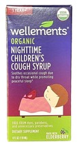 Wellements Organic Nighttime Childrens Cough and Mucus Syrup 1+ Yr 4oz  ... - £5.01 GBP