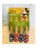  Disney Mickey &amp; Minnie Autumn (4pk) Silicone/Wood Batter Spatulas-NEW - $11.88