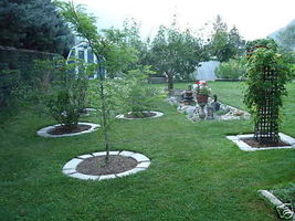 Garden Edging Molds (8 Large) Supply Kit Make DIY Concrete Lawn & Garden Edgers  image 2