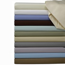 Royal Hotel'S Solid White 600-Thread-Count 4Pc Queen Bed Sheet Set 100% Cotton,  - £127.20 GBP